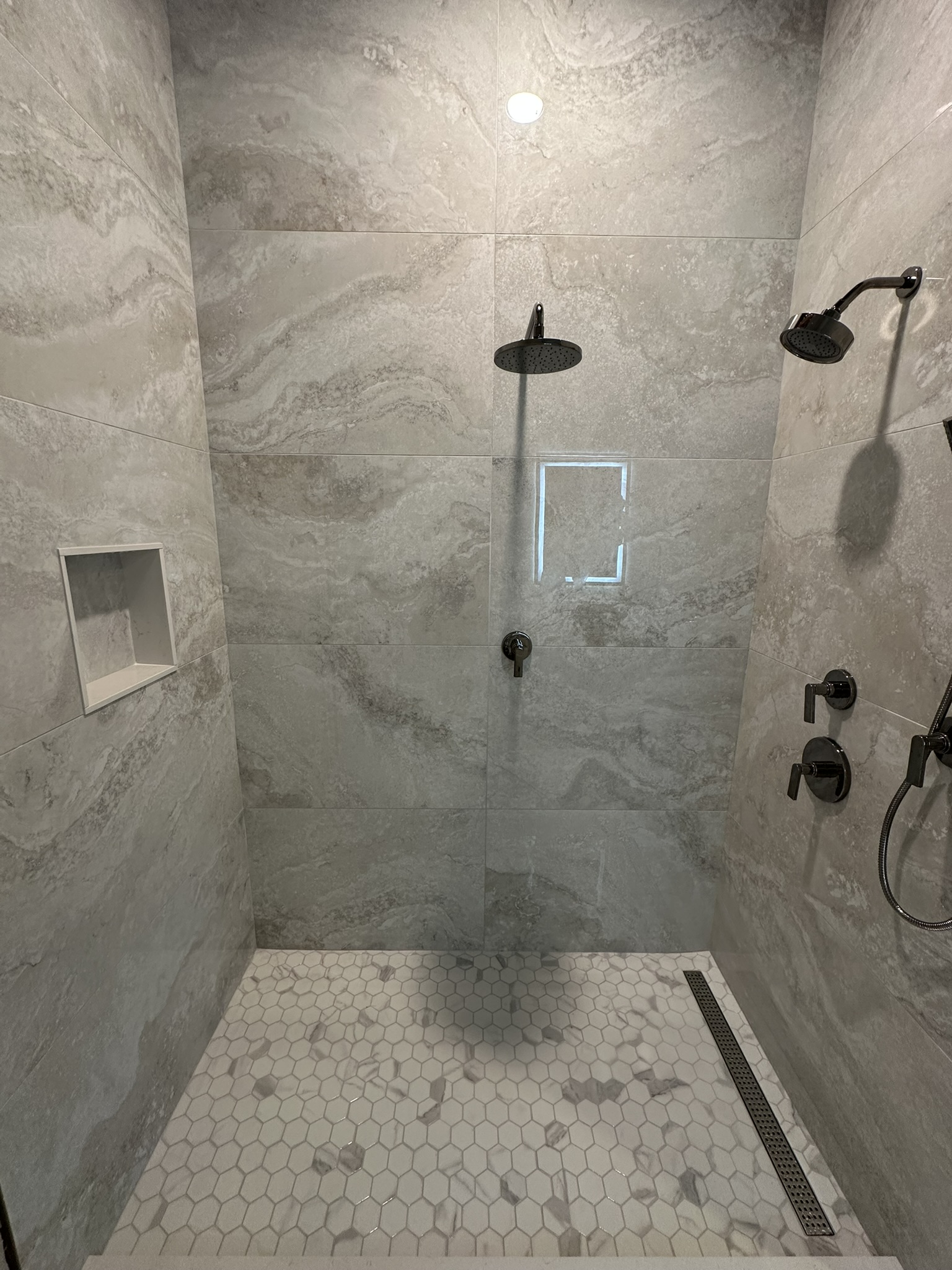 Luxury bathroom remodel by Cortes Remodeling